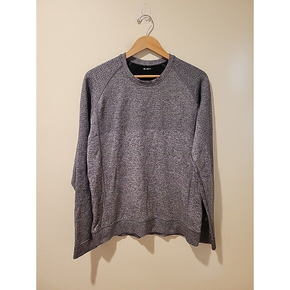 Lululemon Sweater Mens S Gray Engineered Warmth Crew Merino Wool Blend - Picture 1 of 5